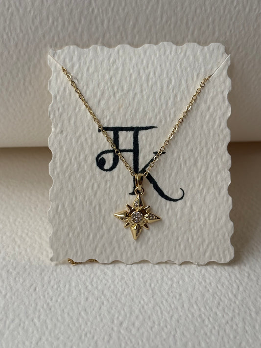 The Celestial North Star Necklace (Golden)