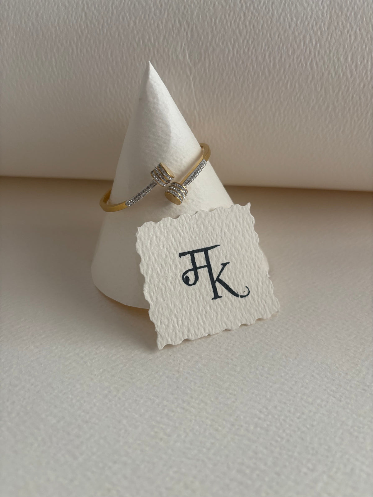 The Entwine Pavé Knot Bangle Bracelet