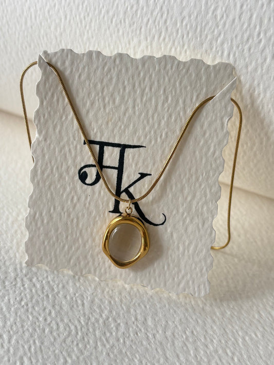 The Amber Glow Melted Pendant