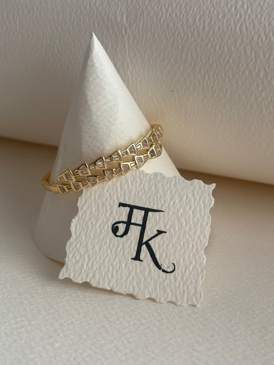 The Deco Baguette Cuff