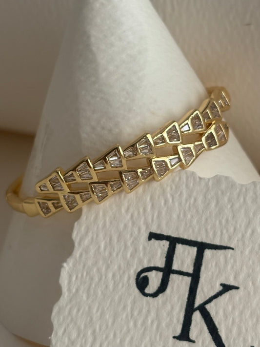 The Deco Baguette Cuff