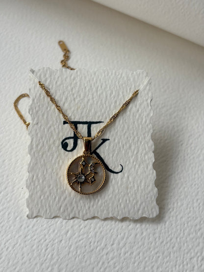 The Vintage Bloom Medallion Necklace
