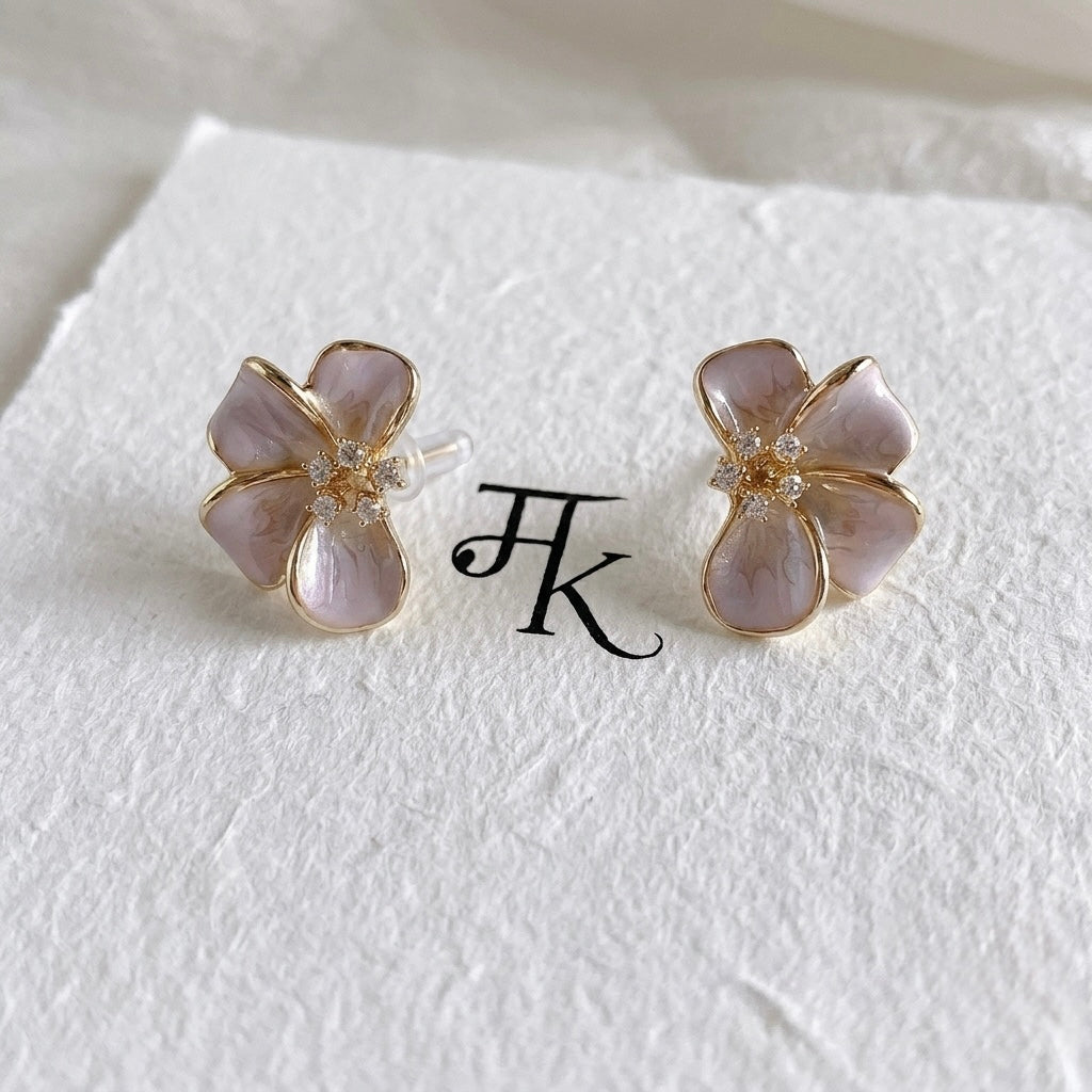 The Blush Flora Earrings