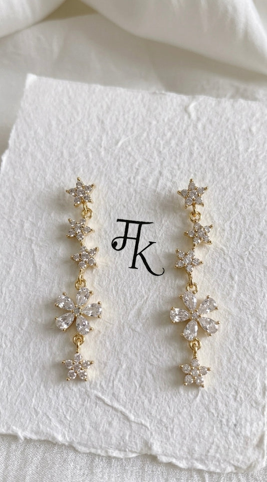 The Crystal Flora Dangle Earrings