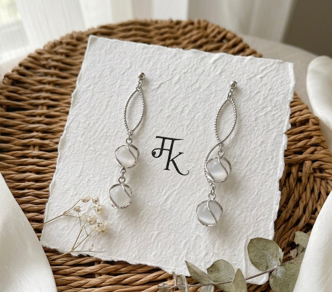 The Luminous Orbit Drop Earrings
