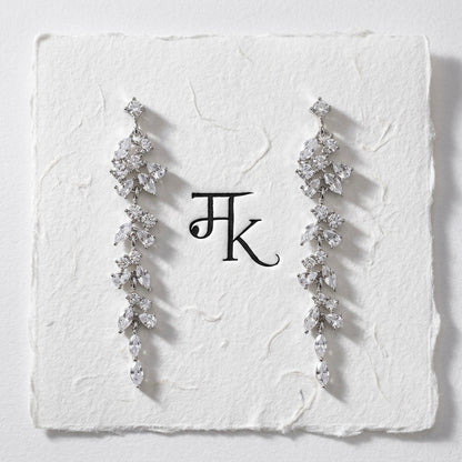 The Crystal Leaf Tassel Drops