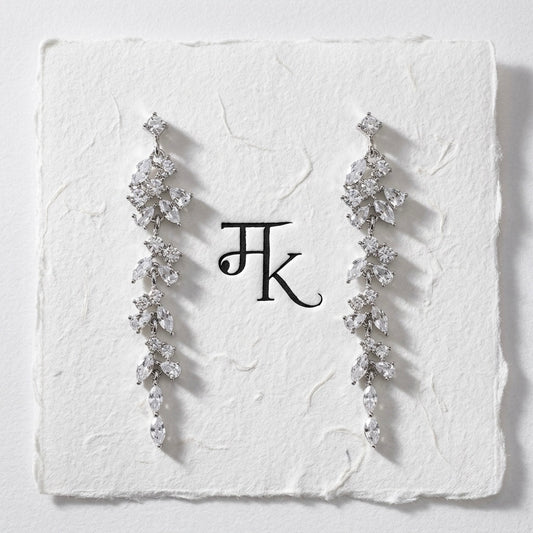 The Crystal Leaf Tassel Drops