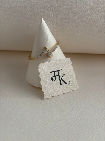 The Entwine Pavé Knot Bangle Bracelet