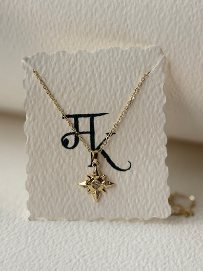 The Celestial North Star Necklace (Golden)
