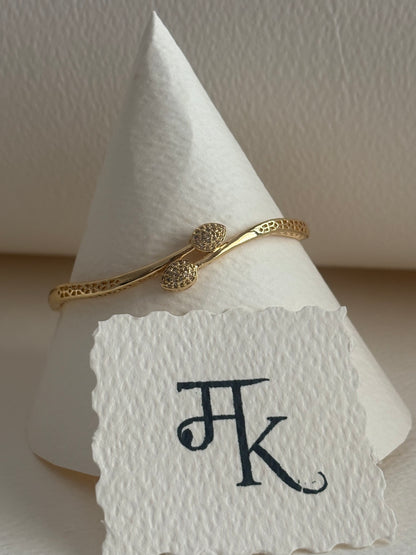 The Golden Halo Coil Bracelet