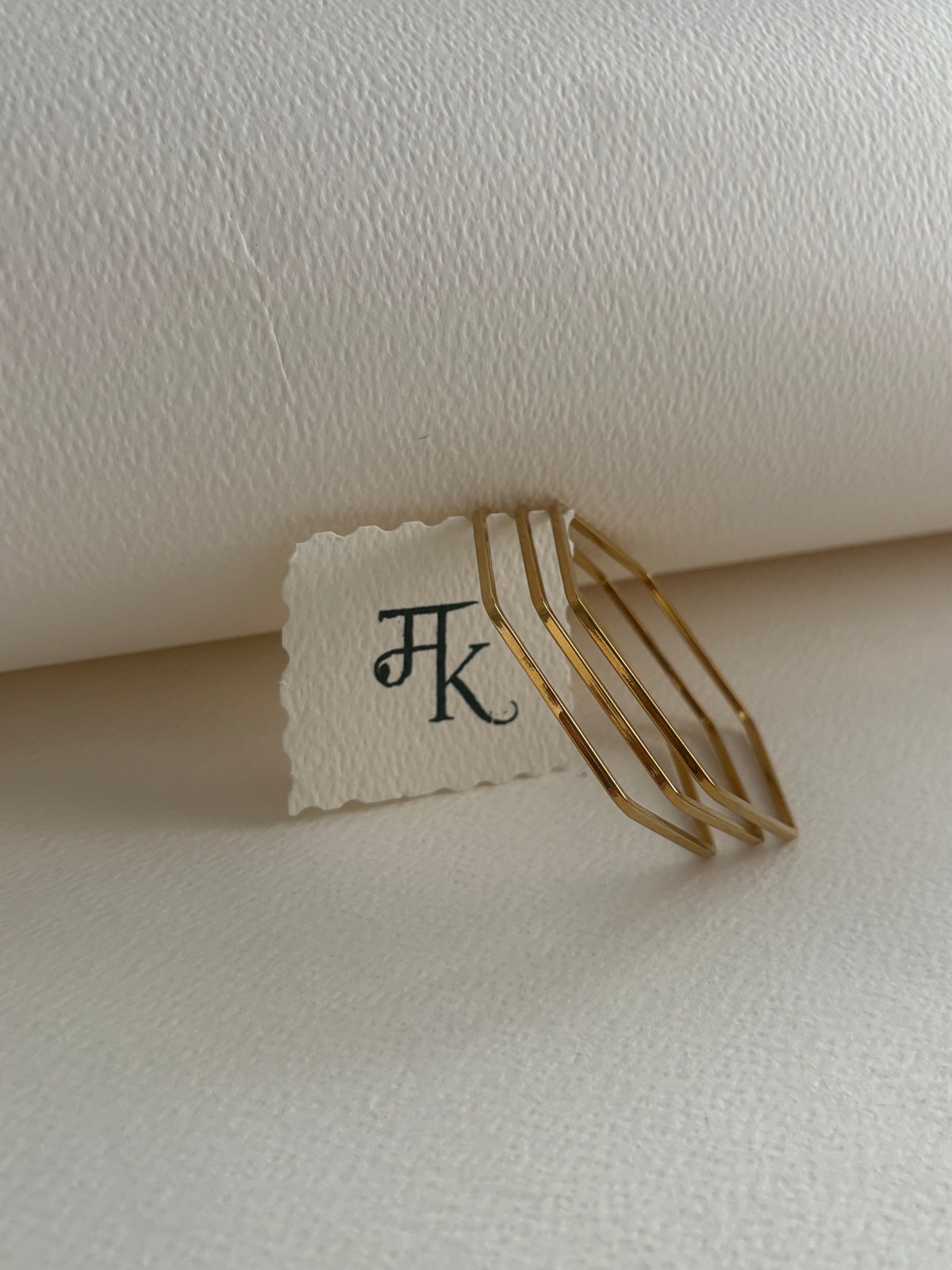 The Hexa Geometric Bangle Trio