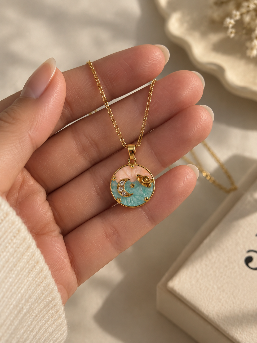The Cosmic Dusk Medallion Necklace