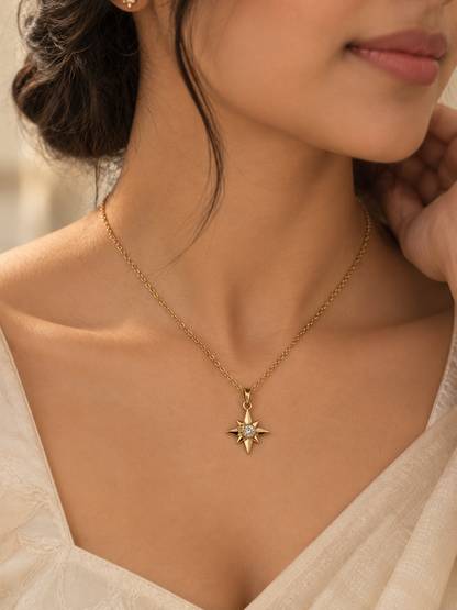 The Celestial North Star Necklace (Golden)