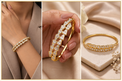 The Deco Baguette Cuff