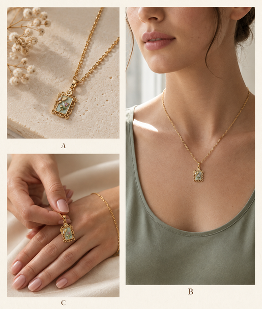The Secret Garden Cameo Necklace