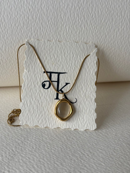 The Amber Glow Melted Pendant