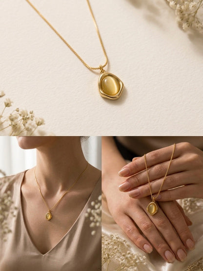 The Amber Glow Melted Pendant