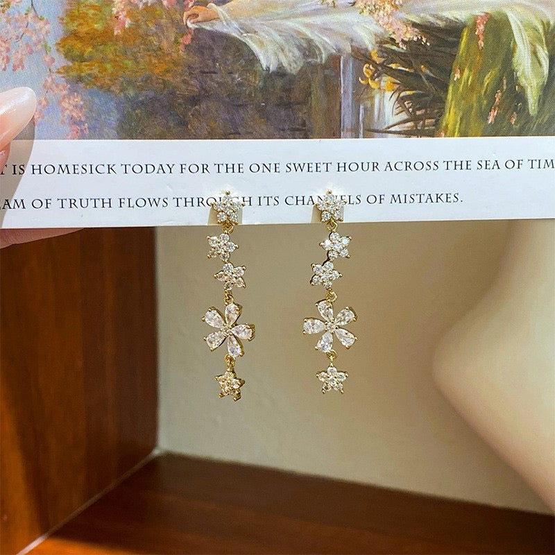 The Crystal Flora Dangle Earrings