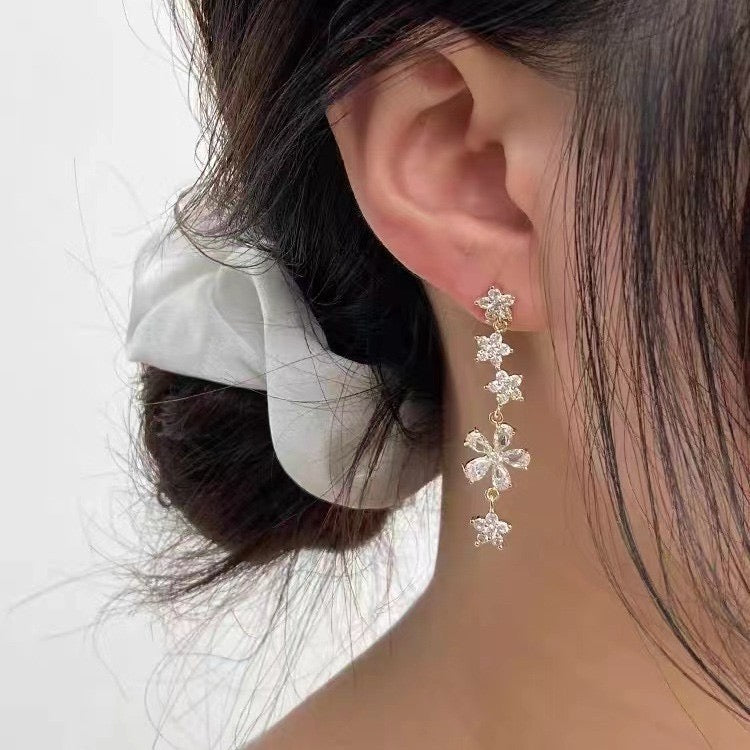 The Crystal Flora Dangle Earrings
