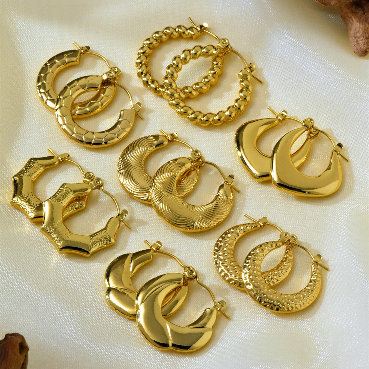 The Essential Textured Hoop Wardrobe
