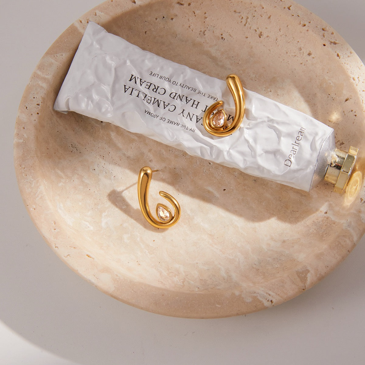 The Gilded Droplet Earrings