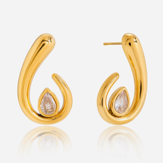 The Gilded Droplet Earrings