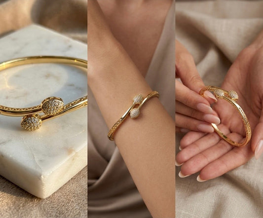 The Golden Halo Coil Bracelet