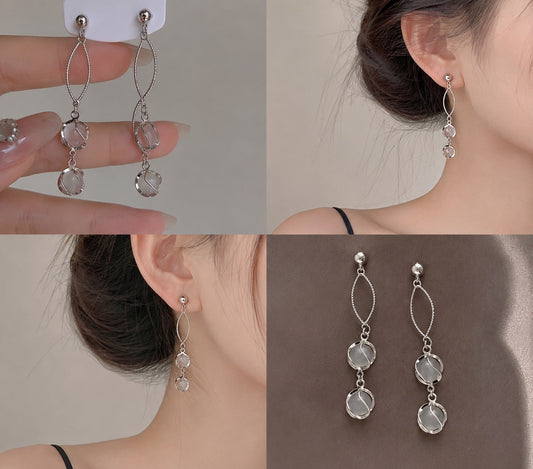 The Luminous Orbit Drop Earrings