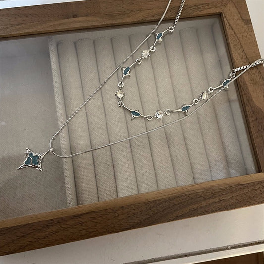 The Molten Azure Drip Necklace