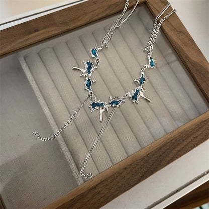 The Molten Azure Drip Necklace