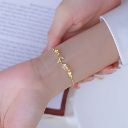 The Opalescent Tulip Bracelet