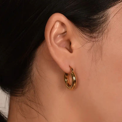 The Timeless Stainless Hoops