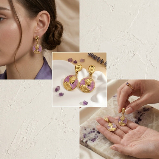 The Vintage Cameo Portrait Drops