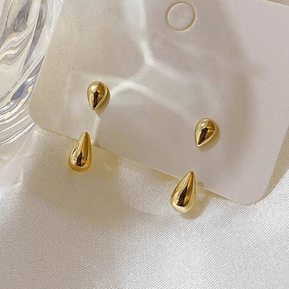 The Liquid Metal Droplet Studs (Gold)
